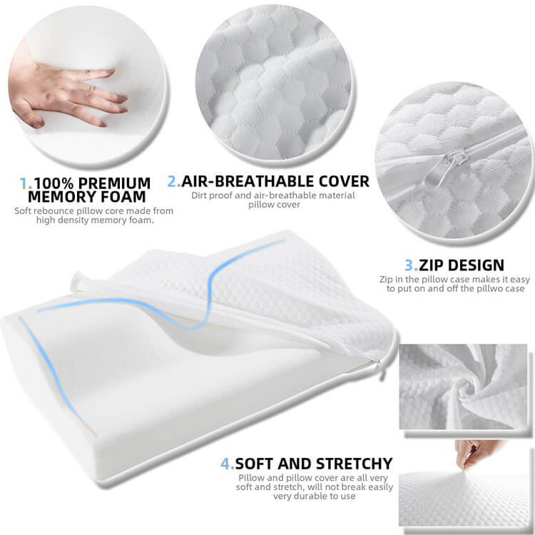 Trend™ Orthopedic Memory Foam Pillow for Neck and Sciatica Pain Memory Foam Neck Pillow