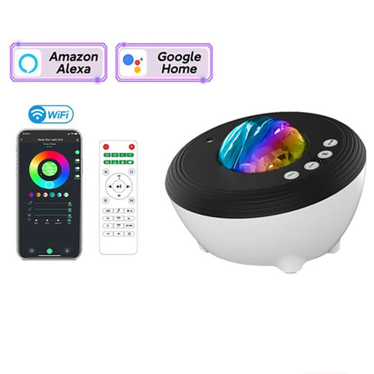 Galaxy Night Lights Star Projector with Bluetooth Speaker and App Control App Control Galaxy Star Projector