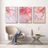 Pink & Gold Shimmer Modern Art Canvas