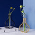 Iron Framed Hydroponic Vase Vases