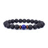 Volcanic Stone Bracelet Black VIII Men's Bracelet