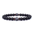 Volcanic Stone Bracelet Black II 17cm Men's Bracelet