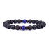 Volcanic Stone Bracelet Black VI Men's Bracelet