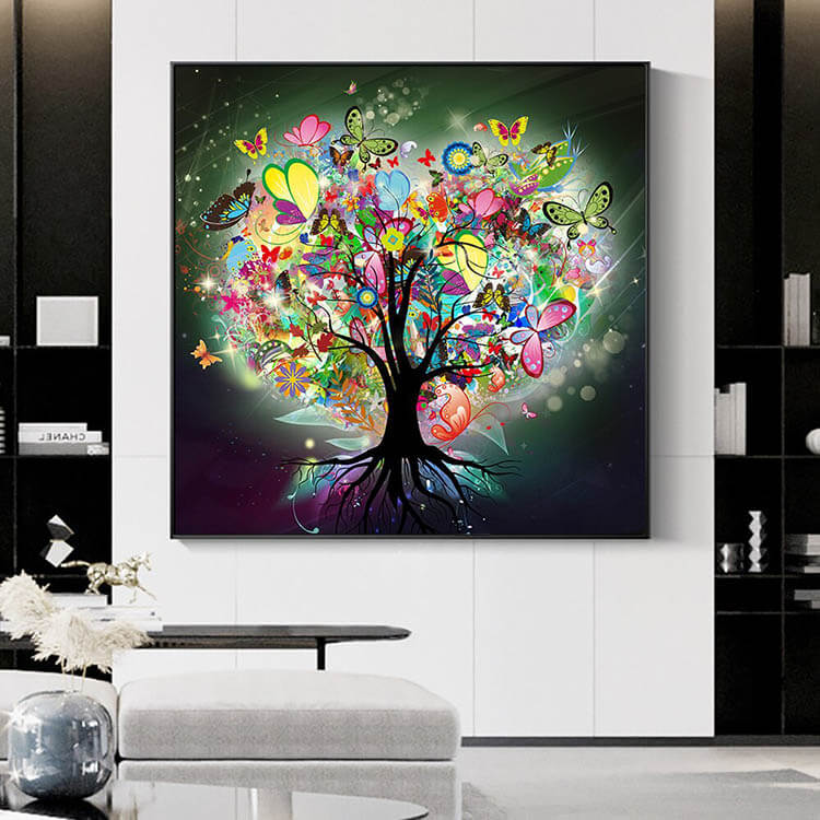 Tree Of Life Canvas Painting Moonlight Canvas