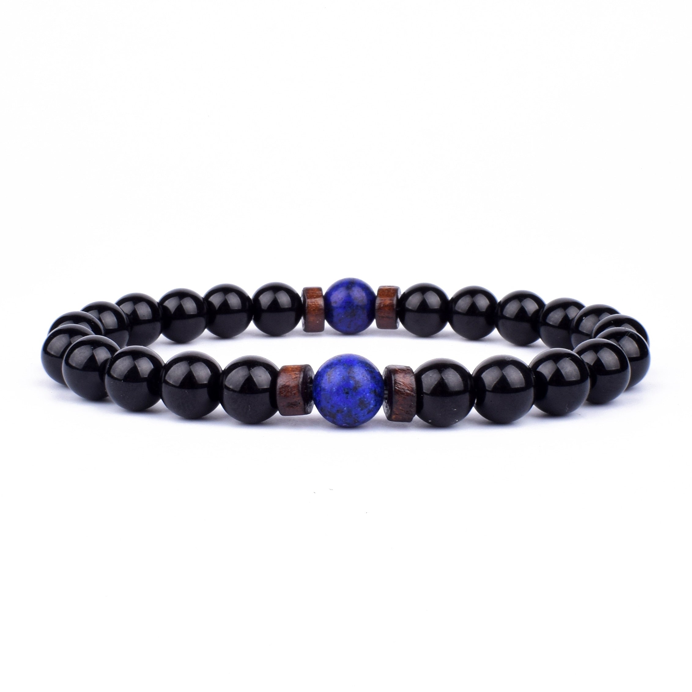 Volcanic Stone Bracelet Black X Men's Bracelet