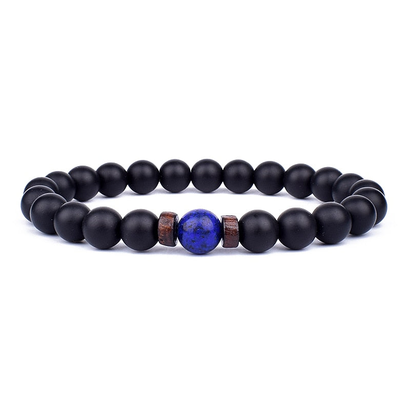 Volcanic Stone Bracelet Black XI Men's Bracelet