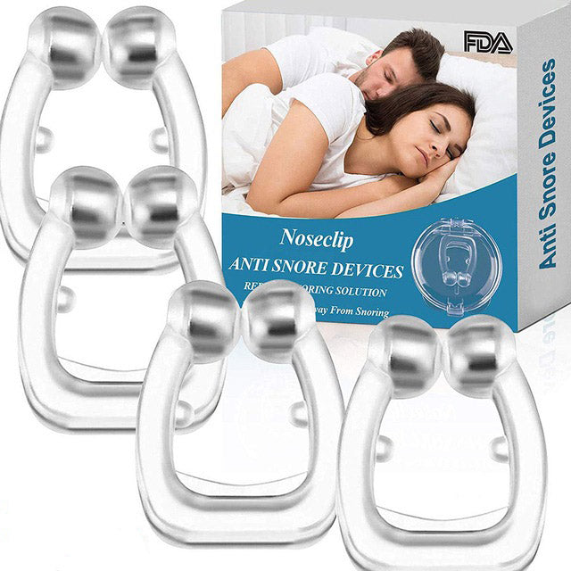 Snore Stopper Magnetic Nose Clips - Anti Snoring Device 4pcs 4 Pcs Anti-Snoring Magnetic Nose Clips