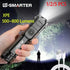 4-Mode LED Flashlight - Telescopic Zoom Tactical Torch, USB Rechargeable, Long-Range Camping Light