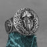 Nordic Viking Stainless Steel Ring - Anchor Compass Tree of Life Rune Amulet Wolf Finger Jewelry VK-8 Men's Rings