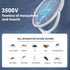 5-in-1 Electric Mosquito Swatter - Fast Charging, Battery Powered, Safety Insulated Racket with Lamp