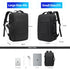 Expandable Travel Backpack - Large Capacity, USB Charging, Waterproof 17.3" Laptop Bag