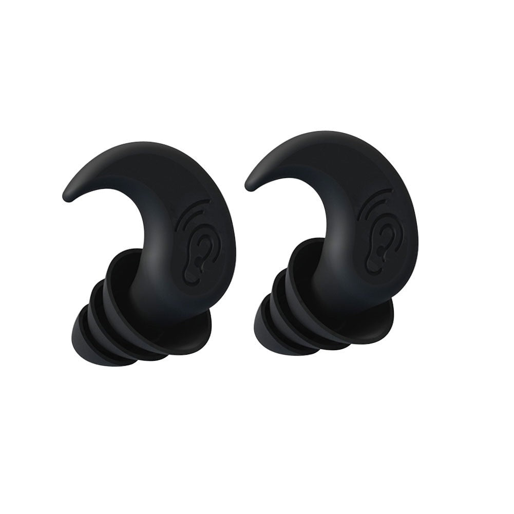Triple-Layer Noise Cancelling Ear Plugs - Earplugs for Sleeping, Concerts and More Triple-Layer | Black Noise Cancelling Ear Plugs