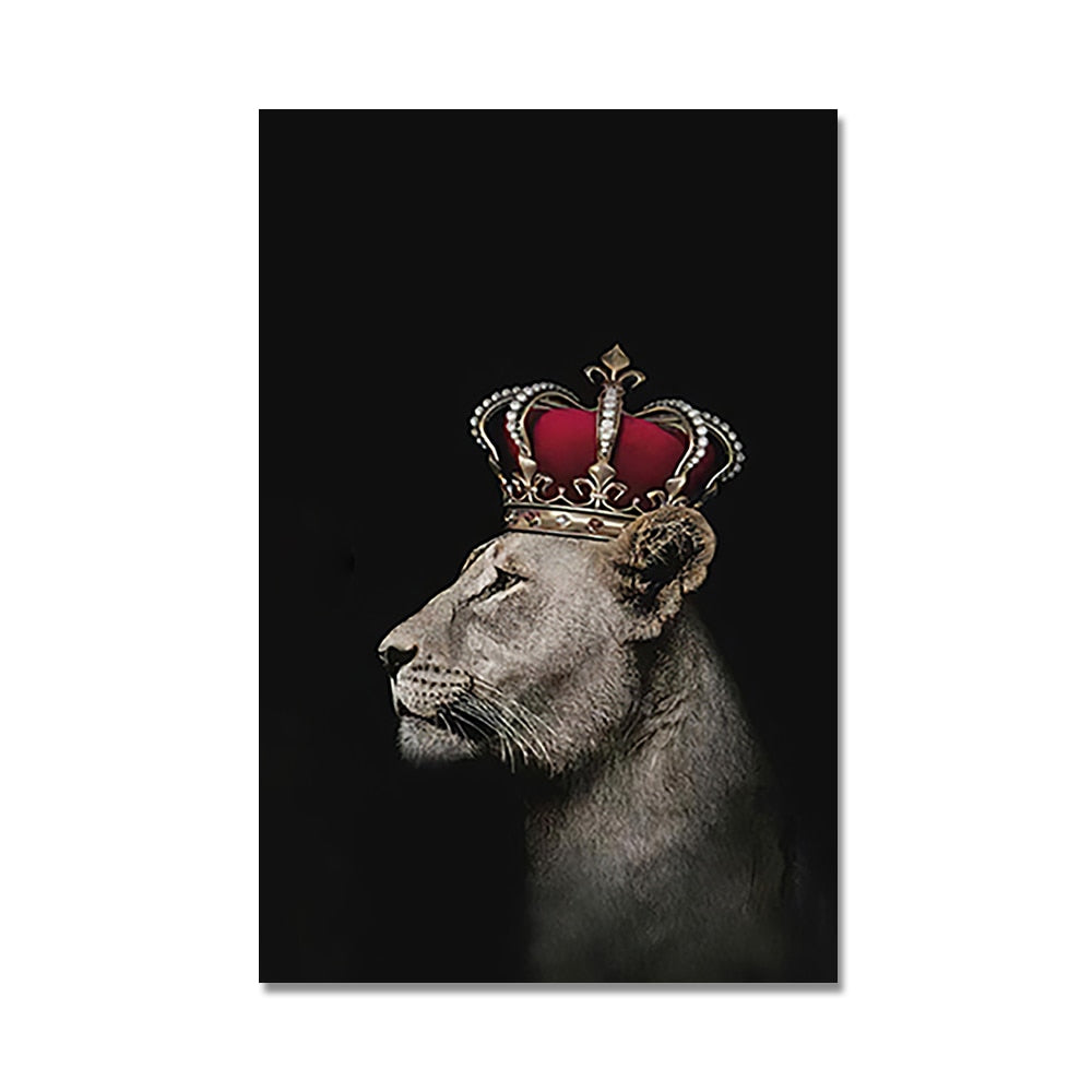 Lion King & Lioness Queen Canvas Lioness Queen II Canvas
