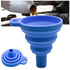 Universal Silicone Engine Funnel - Foldable and Portable for Auto Oil and Fluid Changes