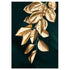 Abstract Golden Leaves Canvas Straight Branch Canvas