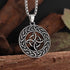 Witch Knot Necklace - Stainless Steel Celtic Knot Pendant Style 27-Silver Men's Necklace