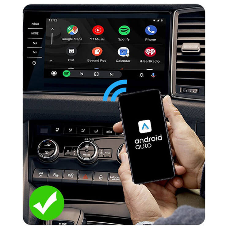 Wireless CarPlay Auto Adapter For Android/iOS - Wired To Wireless 5Ghz WiFi Auto Dongle Car Auto Adapter For Android/iOS