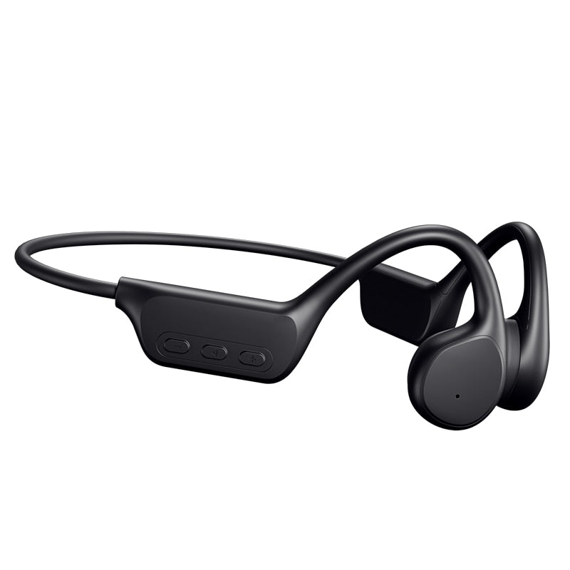 Wireless Bone Conduction Headphones - Black/Red Black Bone Conduction Headphones