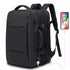 Expandable Travel Backpack - Large Capacity, USB Charging, Waterproof 17.3" Laptop Bag