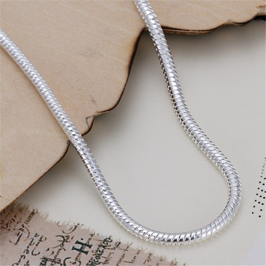 3mm Silver Chain Bracelet Women's Bracelet