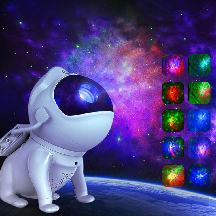 Space Dog Galaxy Star Projector 21 In 1 - 360° Rotatable Galaxy Projector with Speaker, Remote, Bluetooth & App Control Galaxy Star Projector