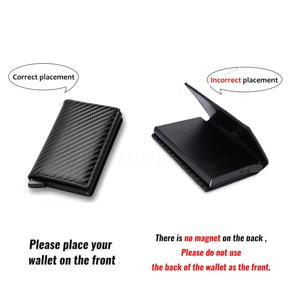 Anti-Theft RFID Credit Card Holder - Minimalist Slim Wallet for Men