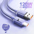 120W 6A USB Type C Fast Charging Cable - Quick Charge for Samsung, Realme, Xiaomi, Huawei