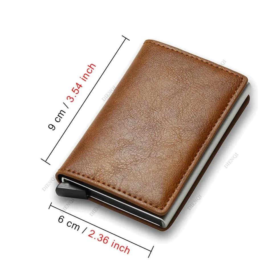 Anti-Theft RFID Credit Card Holder - Minimalist Slim Wallet for Men