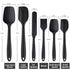 6-Piece Silicone Spatula Set - Food Grade, Heat Resistant Turners for Cooking, Baking, and Mixing