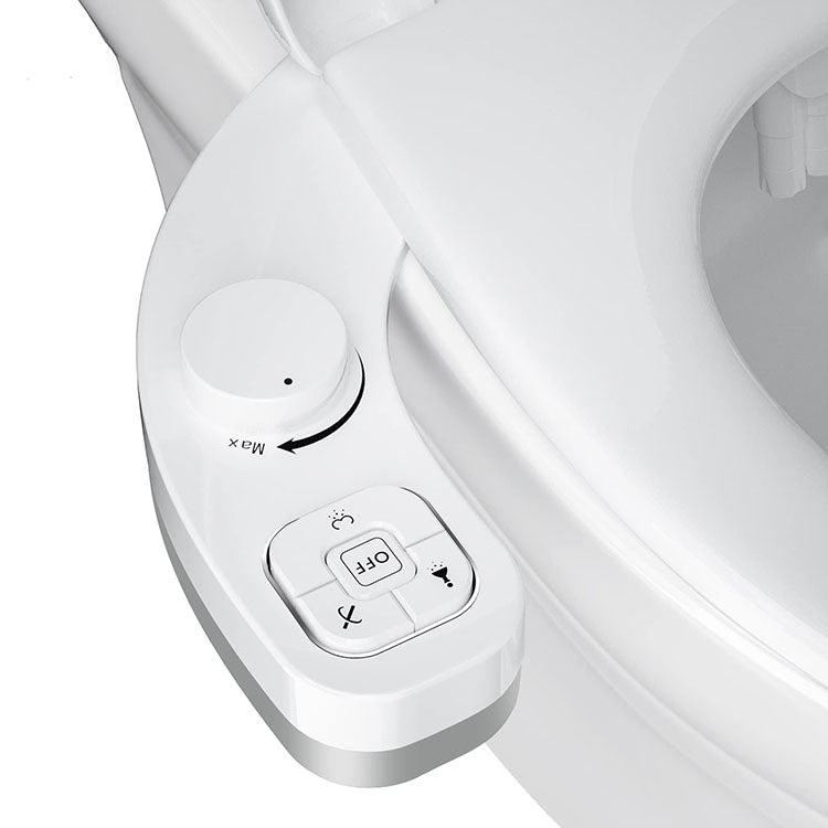 Bidet Toilet Seat Attachment - Self Cleaning Non-Electric Bidet With Dual Nozzle Bidet Toilet Seat Attachment - Dual Nozzle Bidet Toilet Seat Attachment