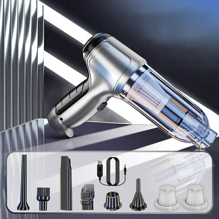 Cordless Handheld Car Vacuum Cleaner With 95000 PA Suction And Air Blower Star + 2 Filters Cordless Car Vacuum Cleaner