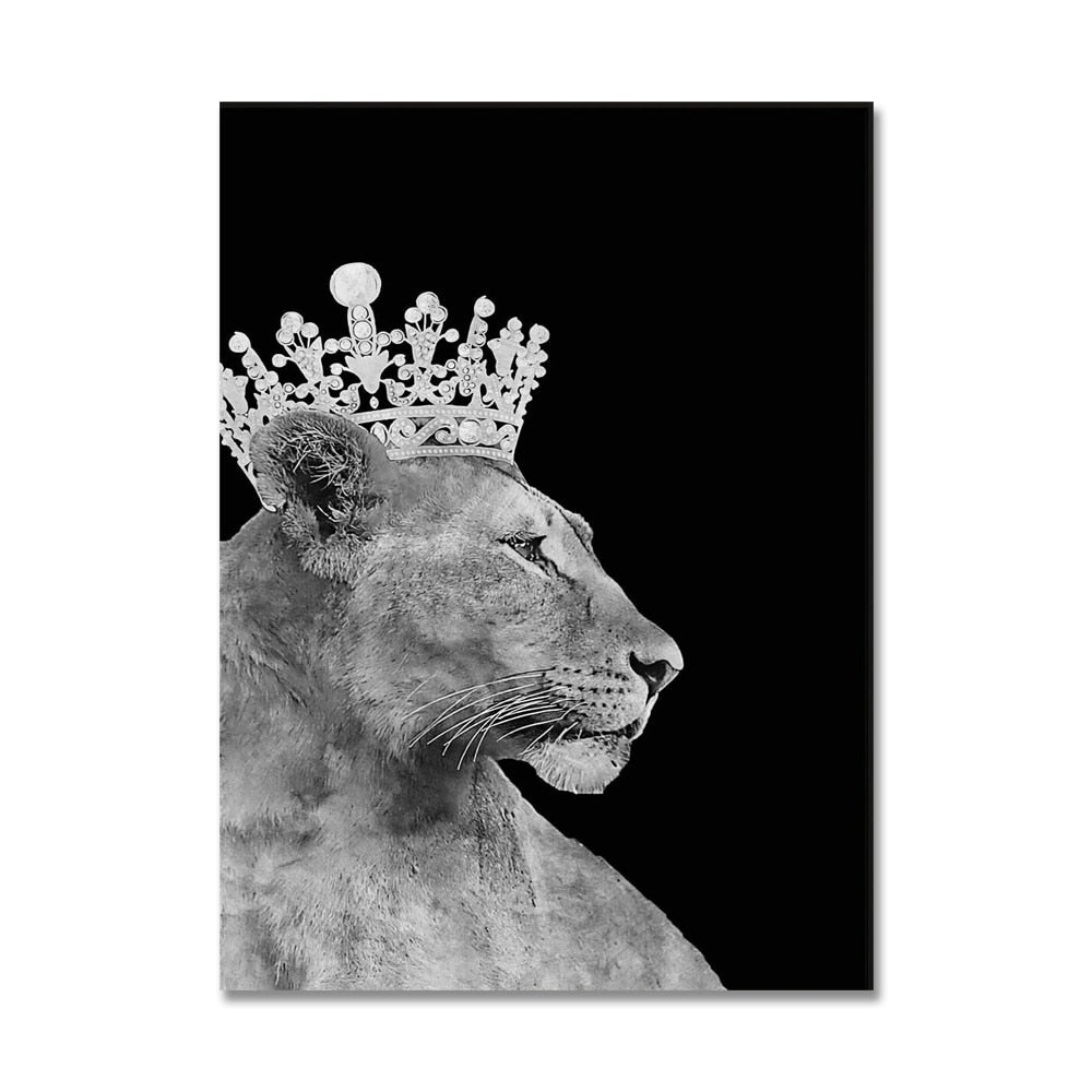 Lion King & Lioness Queen Canvas Lion King V Canvas