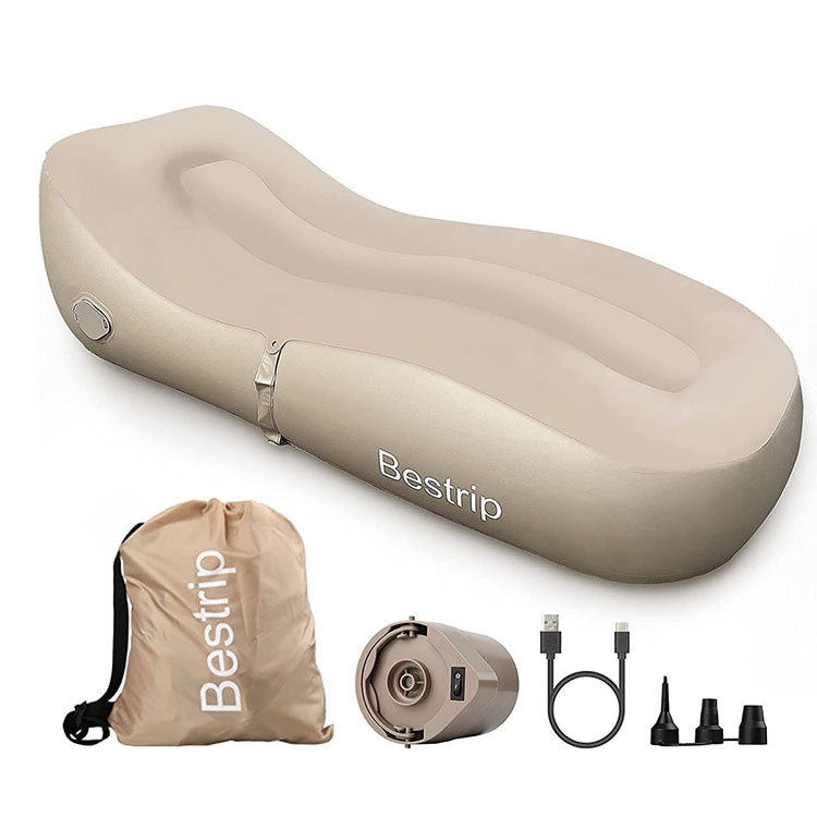 Inflatable Air Mattress With Rechargeable Pump Inflatable Air Mattress