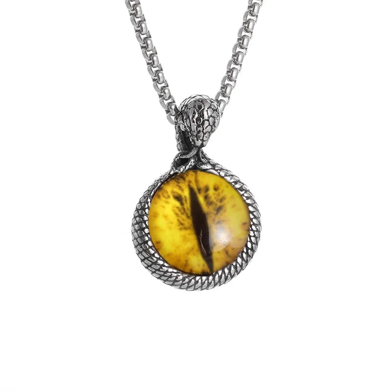 Eye of Horus Necklace - Ancient Egypt Protection Pendant Style 29-Yellow Men's Necklace