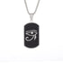 Eye of Horus Necklace - Ancient Egypt Protection Pendant Style 16-Black Men's Necklace