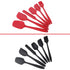 6-Piece Silicone Spatula Set - Food Grade, Heat Resistant Turners for Cooking, Baking, and Mixing