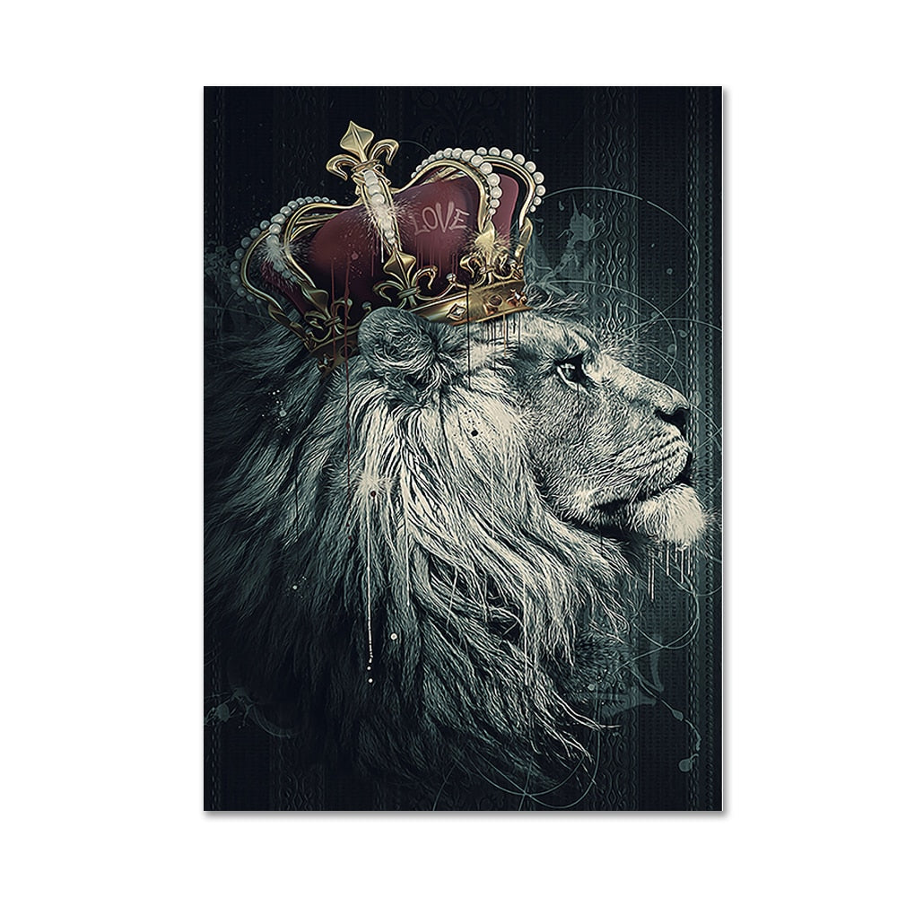 Lion King & Lioness Queen Canvas Lion King IV Canvas