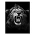 Wild Animal Canvas - Black & White Shades Roaring Lion I Canvas
