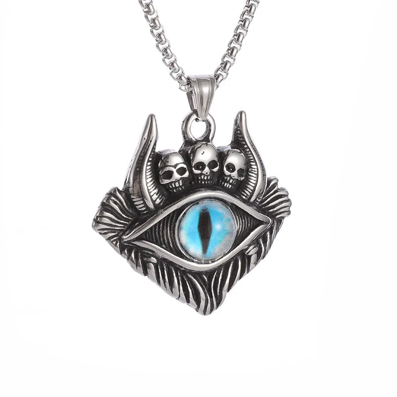 Eye of Horus Necklace - Ancient Egypt Protection Pendant Style 11-Blue Men's Necklace