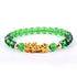 Feng Shui Obsidian Stone Beads Bracelet Green Feng Shui Obisidian Bracelet