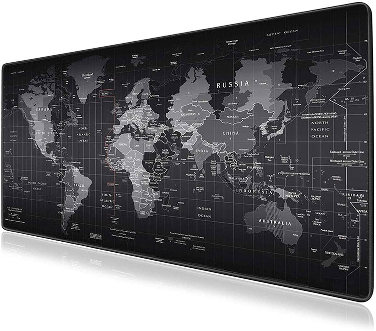 World Map Mouse Pad - Extra Large Desk Mat Mouse Pad
