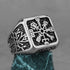 Nordic Viking Stainless Steel Ring - Anchor Compass Tree of Life Rune Amulet Wolf Finger Jewelry VK-4 Men's Rings