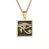 Eye of Horus Necklace - Ancient Egypt Protection Pendant Style 25-Gold Men's Necklace