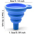 Universal Silicone Engine Funnel - Foldable and Portable for Auto Oil and Fluid Changes