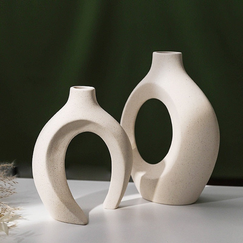 Nordic 2-Piece Ceramic Vase Nordic Vases