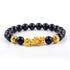 Feng Shui Obsidian Stone Beads Bracelet Black I Feng Shui Obisidian Bracelet