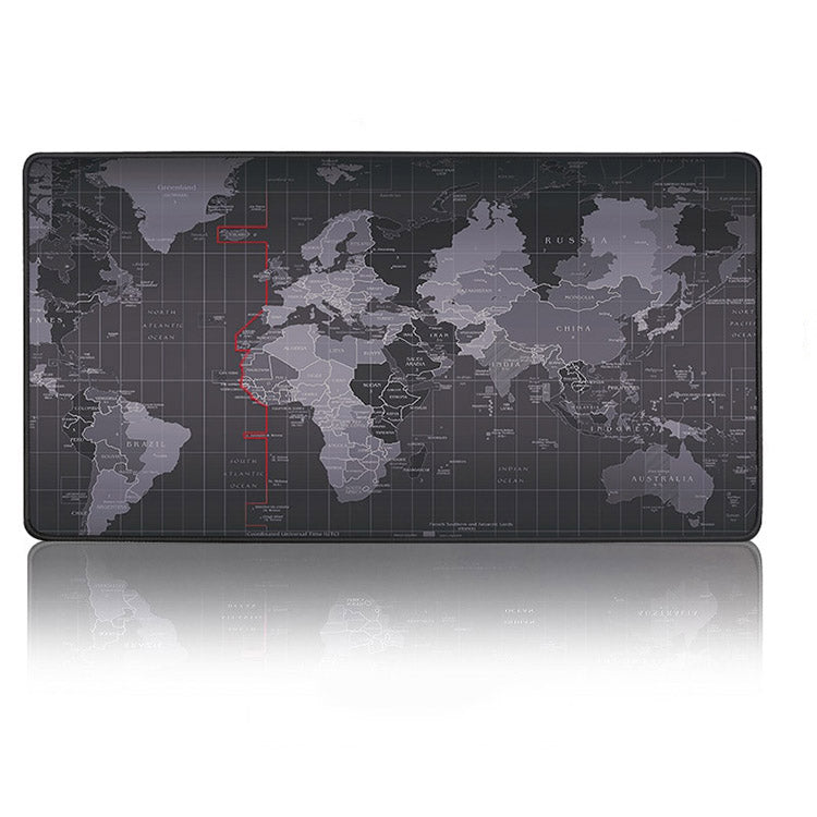 World Map Mouse Pad - Extra Large Desk Mat 300 x 700 x 2 mm World Map Mouse Pad