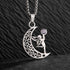 Witch Knot Necklace - Stainless Steel Celtic Knot Pendant Style 42-Silver Men's Necklace