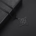 Witch Knot Necklace - Stainless Steel Celtic Knot Pendant Style 30-Black Men's Necklace