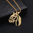 Ares Spartan Helmet Necklace - Vintage Handmade Charm Pendant for Men Style 36 - Gold Men's Necklace